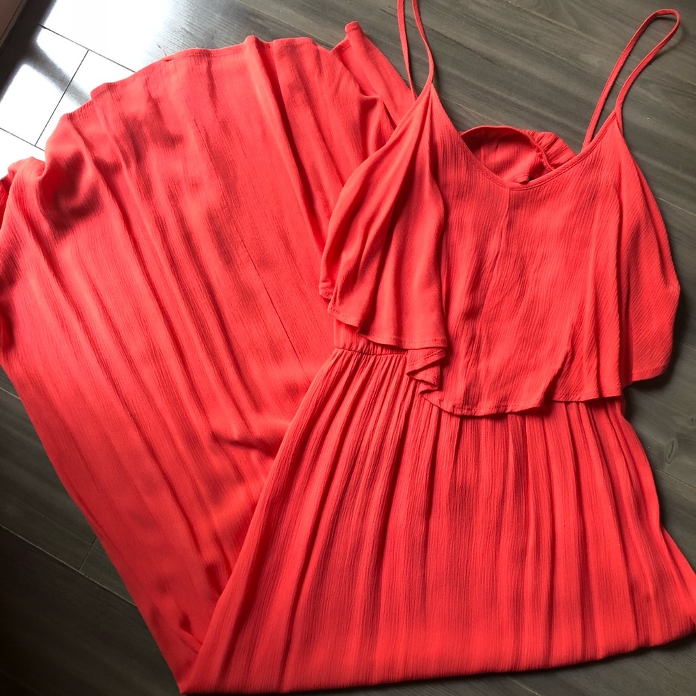 Ruffle Top Maxi Dress